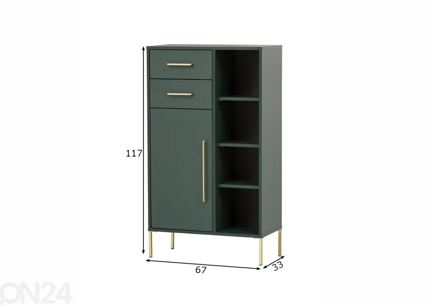 Kylpyhuoneen alakaappi Kent 67 cm