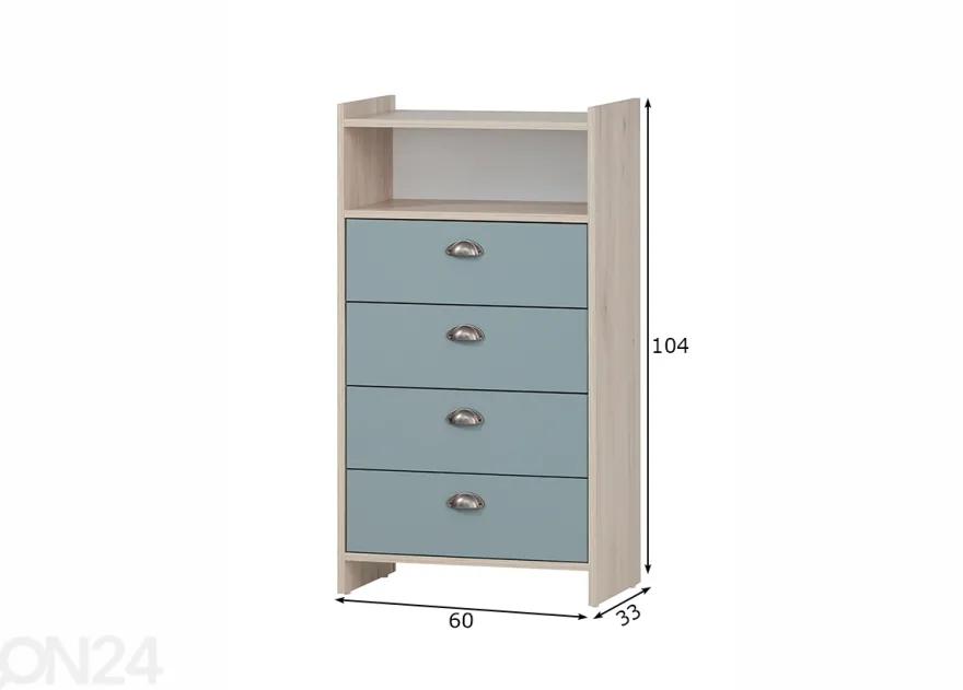 Kylpyhuoneen alakaappi Lindholm 60 cm