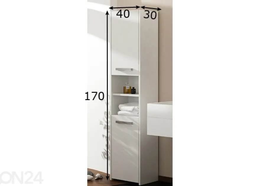 Kylpyhuoneen kaappi Clara 40 cm