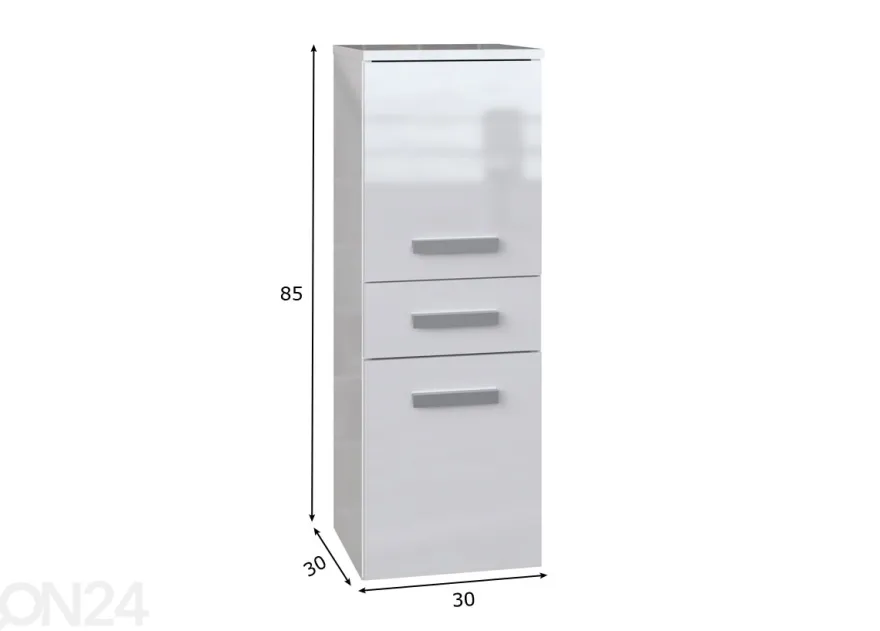 Kylpyhuoneen kaappi 30 cm