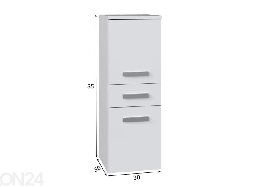 Kylpyhuoneen kaappi 30 cm