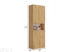 Kylpyhuoneen kaappi 60 cm