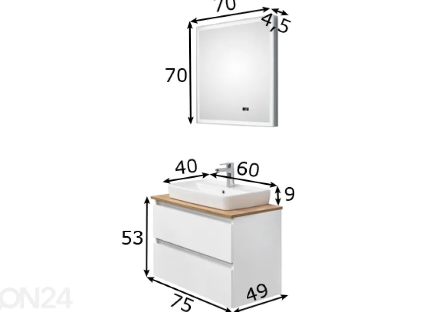 Kylpyhuoneen kalusteet 360