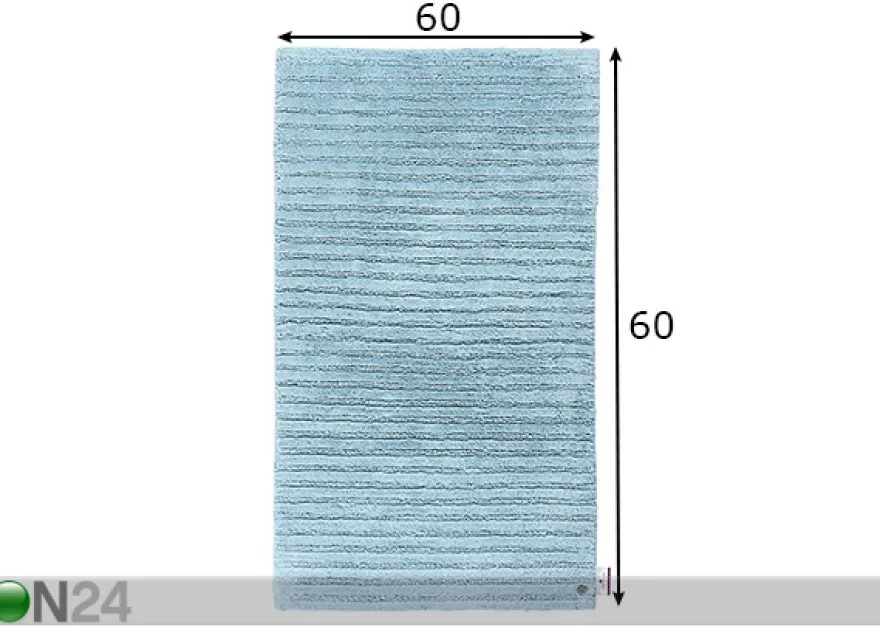 Kylpyhuoneen matto Cotton Stripe 60x60 cm