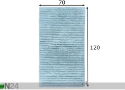 Kylpyhuoneen matto Cotton Stripe 70x120 cm