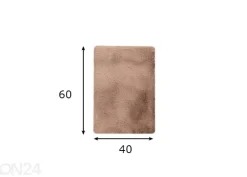 Kylpyhuoneen matto Heaven Taupe 40x60 cm
