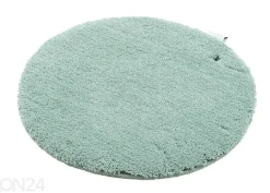 Kylpyhuoneen matto om Tailor Cozy Bath Uni Ø60 cm, mintunvihreä