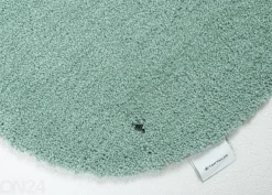 Kylpyhuoneen matto om Tailor Cozy Bath Uni Ø60 cm, mintunvihreä