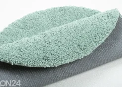 Kylpyhuoneen matto om Tailor Cozy Bath Uni Ø60 cm, mintunvihreä