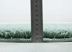 Kylpyhuoneen matto om Tailor Cozy Bath Uni Ø60 cm, mintunvihreä