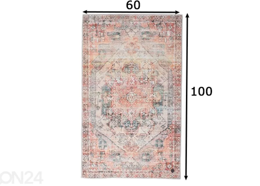 Kylpyhuoneen matto Tom Tailor Oriental Bath 60x100 cm, kirjava