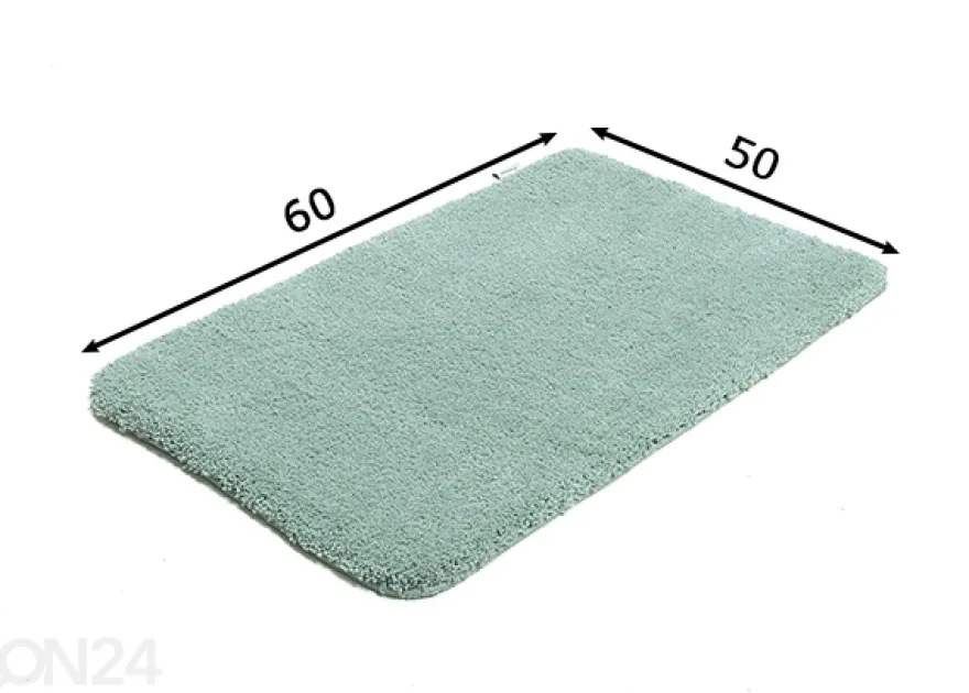 Kylpyhuoneen matto Tom Tailor Cozy Bath Uni 50x60 cm, mintunvihreä