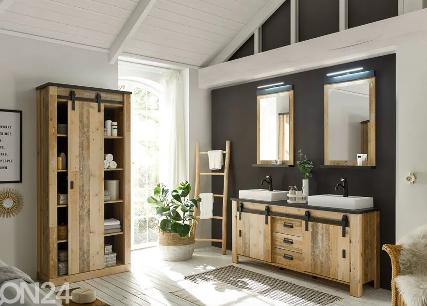 Kylpyhuoneen peili + LED valaisin Sherwood
