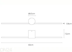 Kylpyhuoneen valaisin Mizar 60 cm