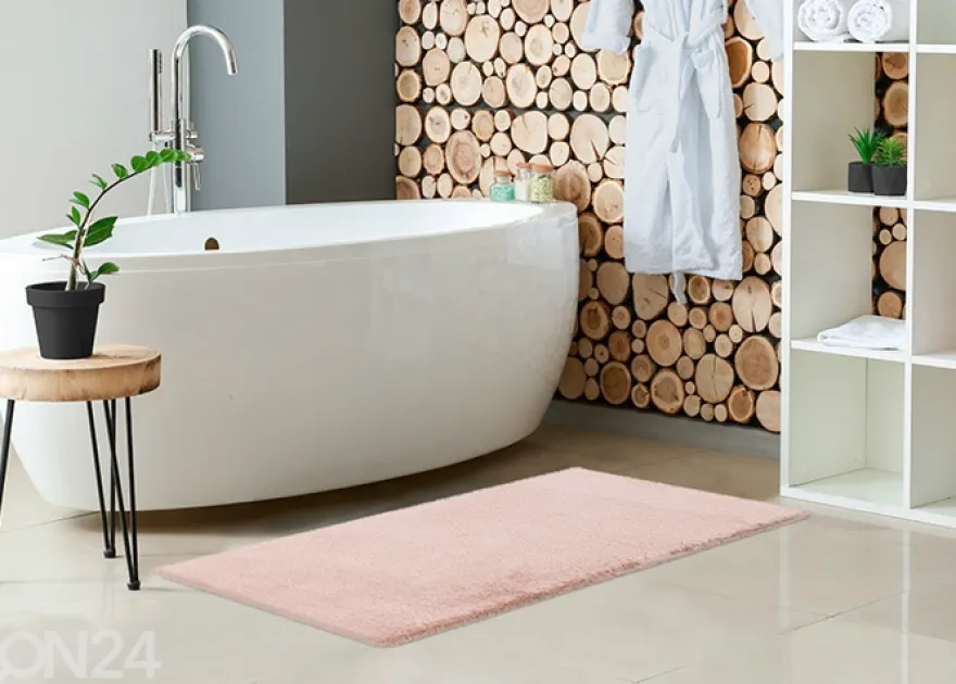 Kylpyhuonematto Heaven Powder Pink 50x90 cm