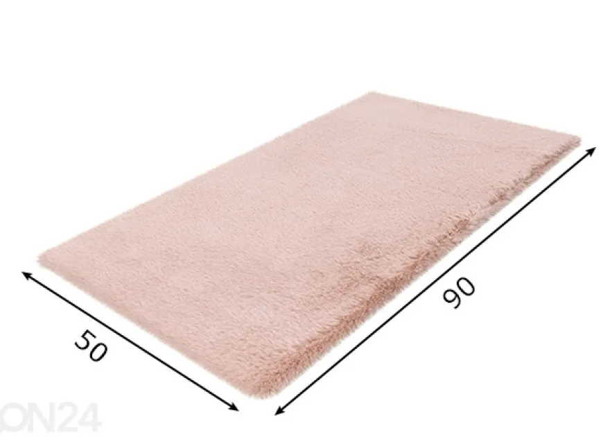 Kylpyhuonematto Heaven Powder Pink 50x90 cm