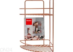 Kylpyhuonnen kulmahylly Reflex 2x, 23x23x35 cm, pronssi