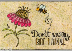 Kynnysmatto Bee Happy 50x75 cm