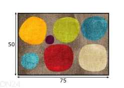 Kynnysmatto Broken Dots Colourful 50x75 cm