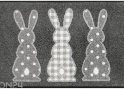 Kynnysmatto Bunny Trio, 50x75 cm