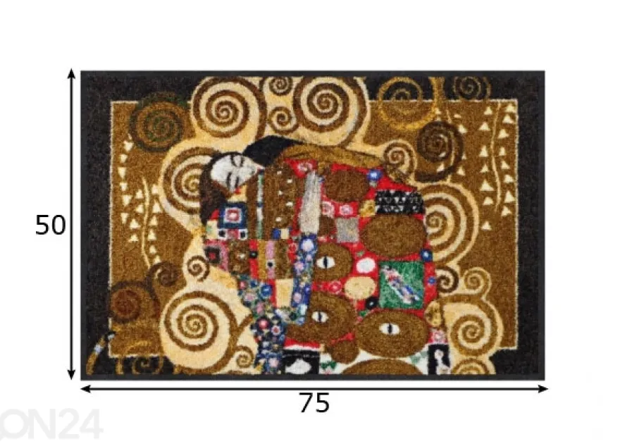 Kynnysmatto Die Erfüllung melange 50x75 cm