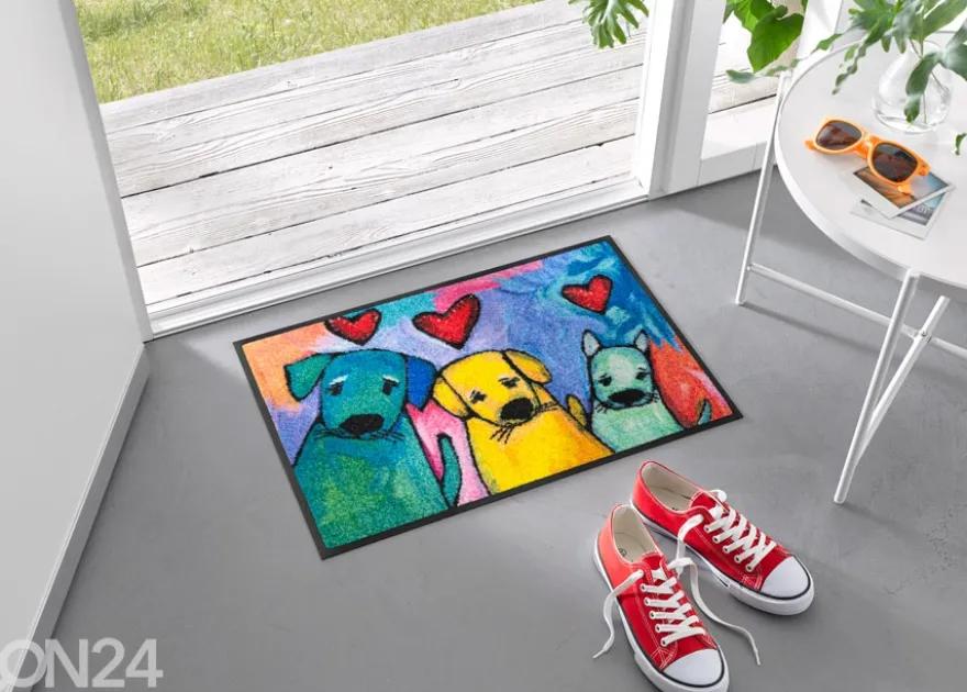 Kynnysmatto Doggies 50x75 cm