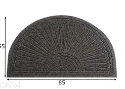 Kynnysmatto Dune Halfmoon dark grey 85x55 cm