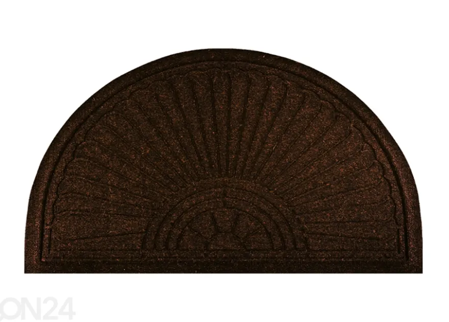 Kynnysmatto Dune Halfmoon dark brown 85x55 cm