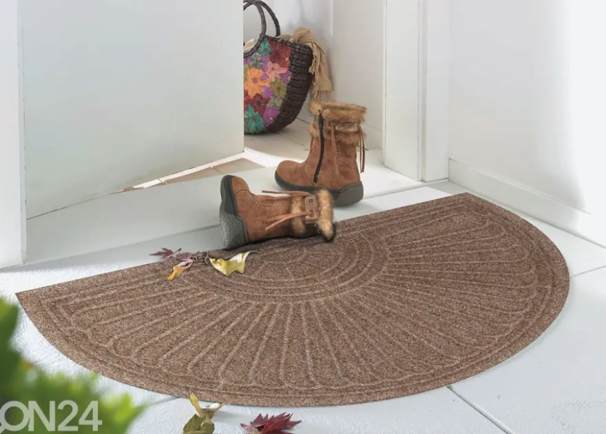 Kynnysmatto Dune Halfmoon taupe 85x55 cm