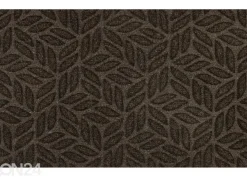 Kynnysmatto Dune Leaves dark brown 45x75 cm