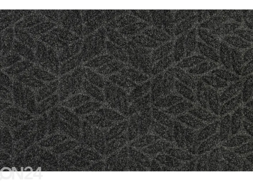 Kynnysmatto Dune Leaves dark grey 45x75 cm