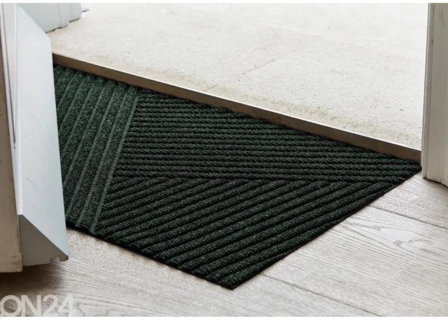 Kynnysmatto Dune Stripes midnight green 45x75 cm