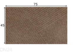 Kynnysmatto Dune Stripes taupe 45x75 cm