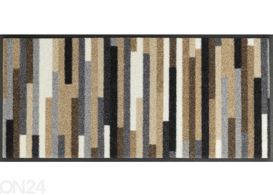 Kynnysmatto Mikado Stripes nature 35x75 cm