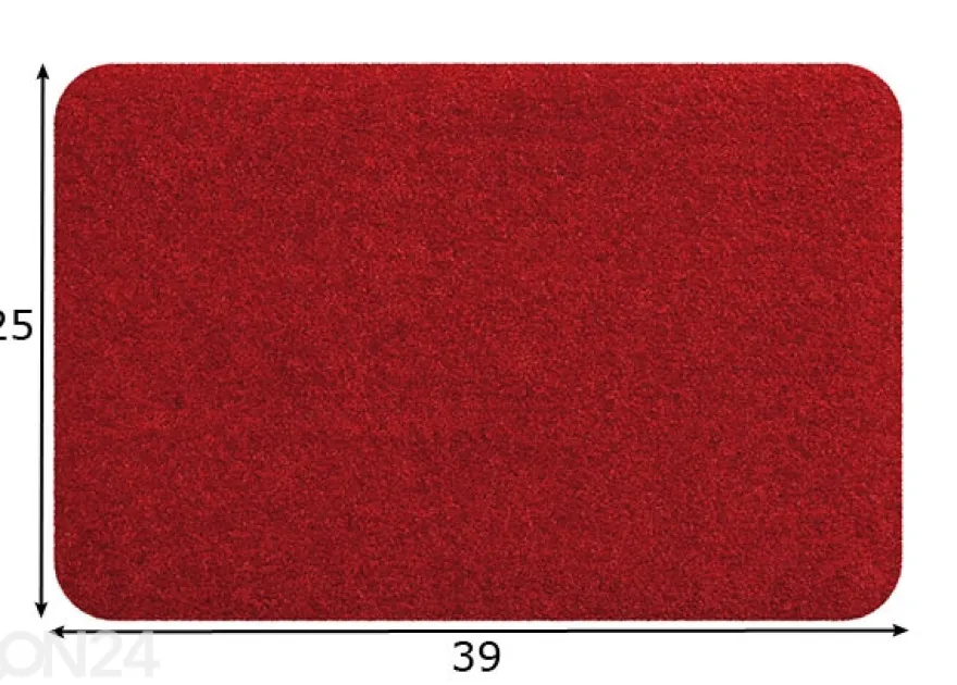 Kynnysmatto Rot 25x39 cm