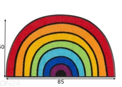 Kynnysmatto Round Rainbow 50x85 cm