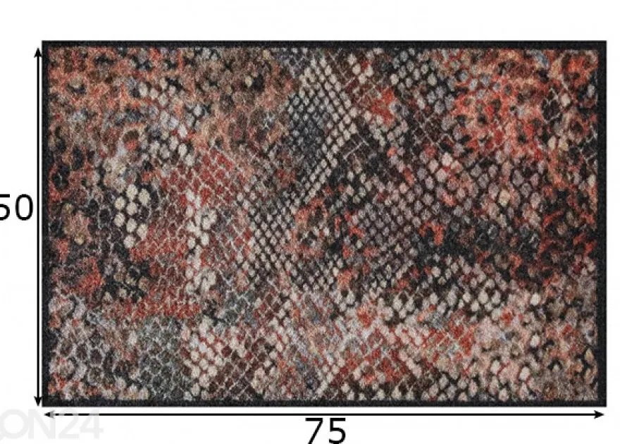 Kynnysmatto Snake 50x75 cm
