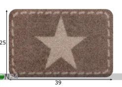 Kynnysmatto Star 25x39 cm