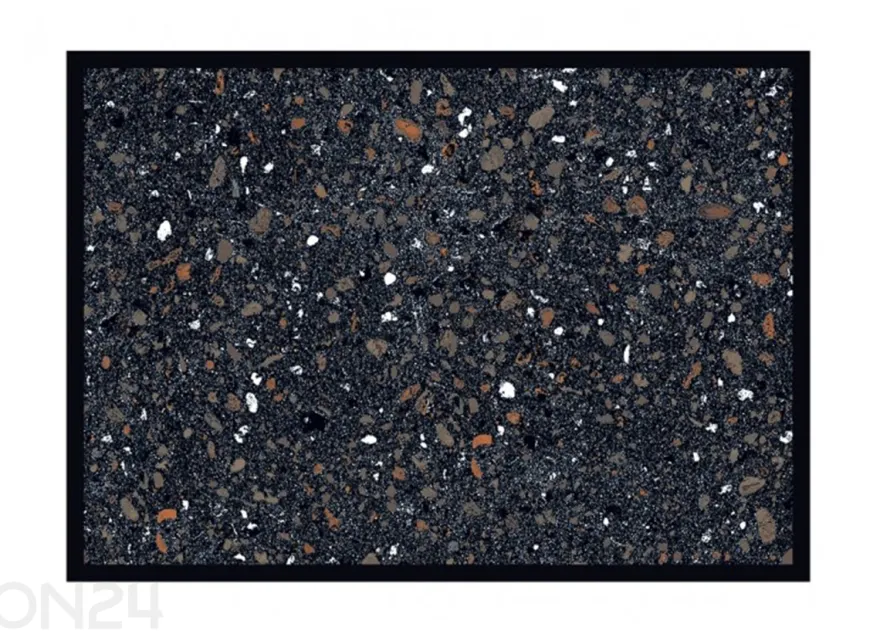 Kynnysmatto Terrazzo Black 67x100 cm