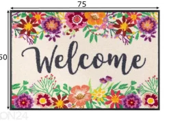 Kynnysmatto Welcome Blooming 50x75 cm