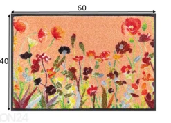 Kynnysmatto Wildflowers 40x60 cm