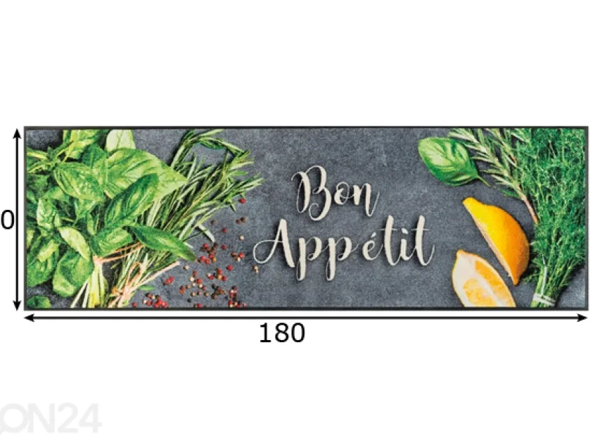 Käytävämatto Bon Appetit 60x180 cm