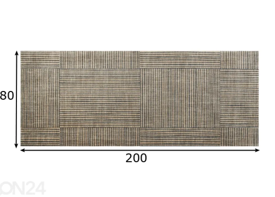 Käytävämatto Canvas 80x200 cm