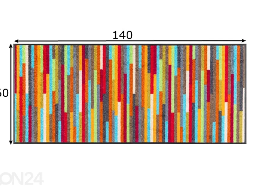 Käytävämatto Mikado Stripes 60x140 cm