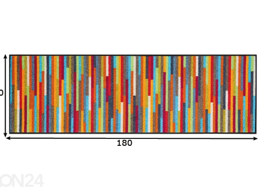 Käytävämatto Mikado Stripes 60x180 cm