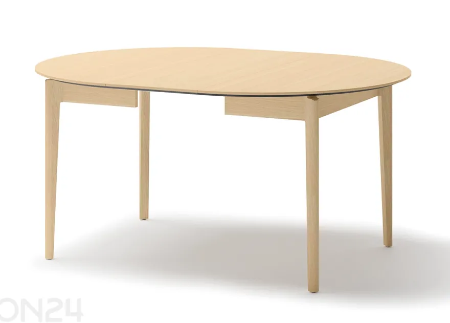 Laajennettava ruokapöytä Plot Ø120x120/240 cm