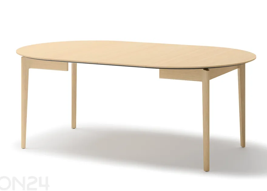 Laajennettava ruokapöytä Plot Ø120x120/240 cm