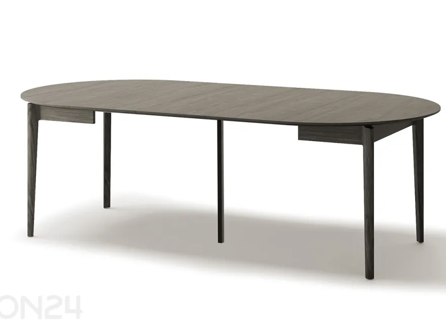 Laajennettava ruokapöytä Plot Ø120x120/240 cm