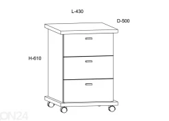 Laatikosto Fermoy 43 cm