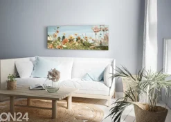 Lasikuva Yellow Meadow 125x50 cm